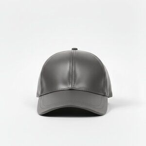 TELLARO Leather Baseball Cap - Gray